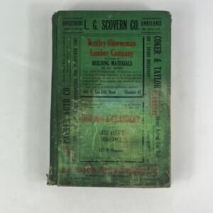 1922 California Glendale City Directory POOR Ancestry Genealogy Vtg